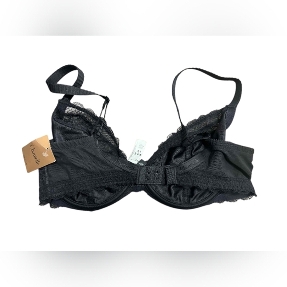 Chantelle NWT Black Lace Bra 34DD - Picture 2 of 5